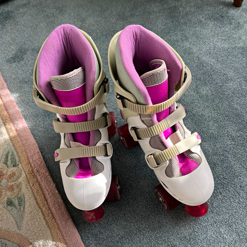 Quad roller skates white grey - ,