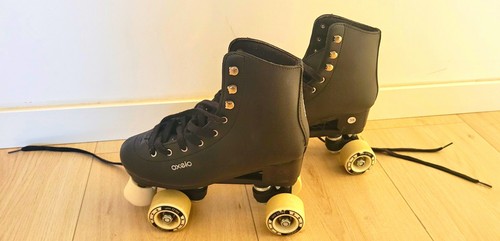 Oxelo quad roller skates black - quad,