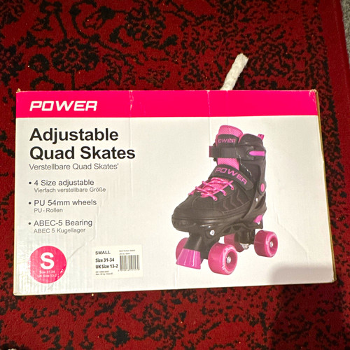 Power adjustable quad roller - power,