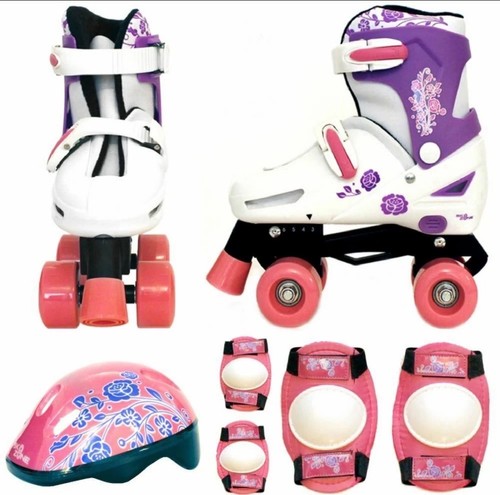 Sk8 pink white quad skates - sk8,