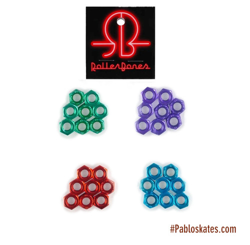 Rollerbones coloured axle nuts - coloured,