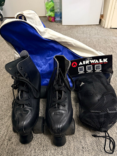 Black quad roller skates - roller, with